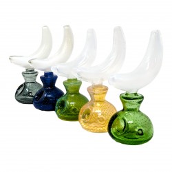 5.9" Glow In Dark Moon Design Hand Pipe